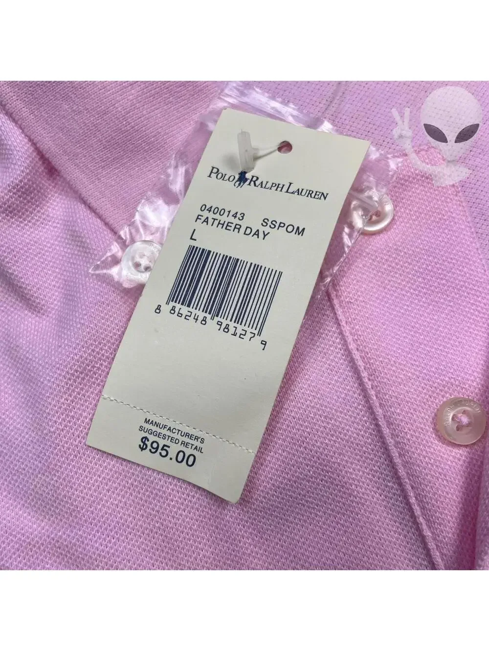 Polo Ralph Lauren Big Pony Polo Shirt Women's Large Pink Slim Fit - Picture 5 of 7